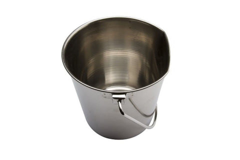 Stålbøtte m. Flat Side 0,95L