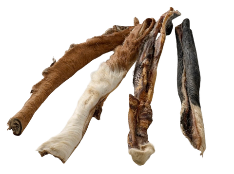 Rullet Storfeskinn med Pels 250g