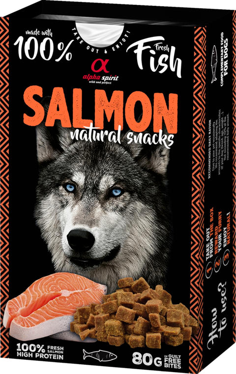 Alpha Spirit Naturals Hundesnacks Salmon 80g