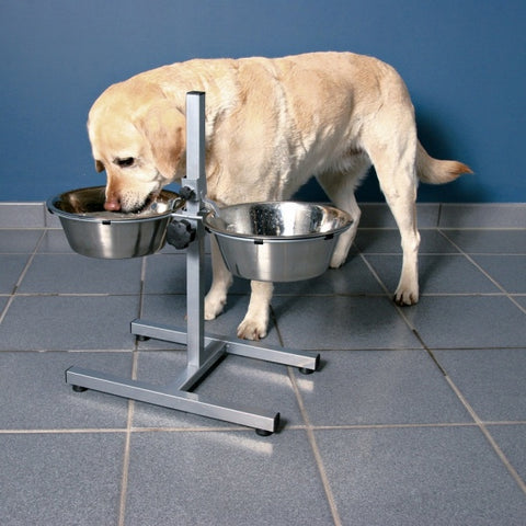 Trixie hundeskål stativ 40cm - 2x1800ml skåler