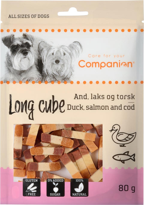 Companion Long Cube Duck, Salmon & Cod 80g