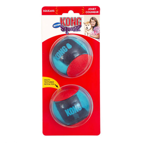 Kong Squeezz Action Ball Large 2pk