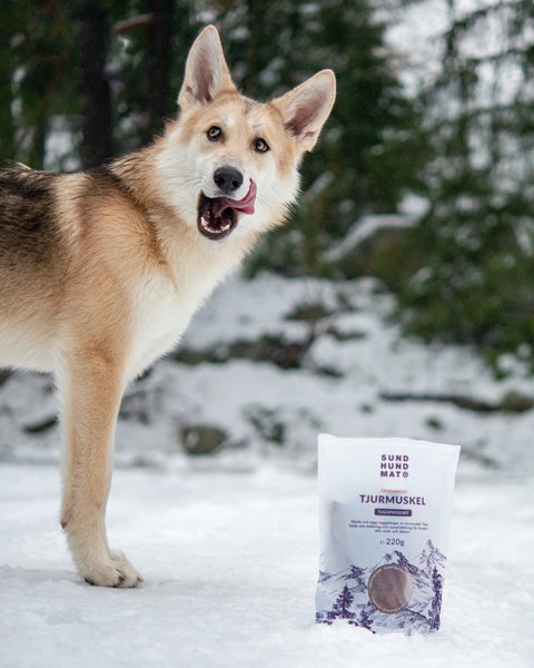 Sund Hundmat Frysetørket Oksemuskel 220g