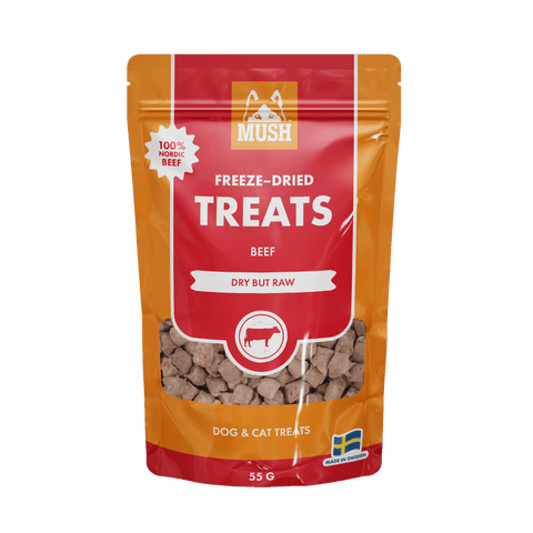 MUSH Treats Frysetørket Storfe 55g