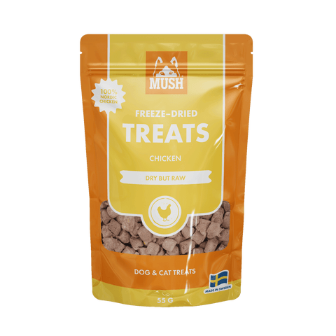 MUSH Treats Frysetørket Kylling 55g