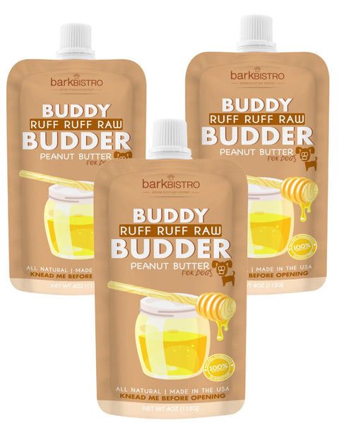 Bark Bistro Ruff Ruff Raw Buddy Budder Squeeze Pack 113g