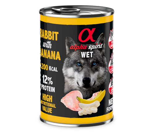 Alpha Spirit Rabbit with Banana 400g