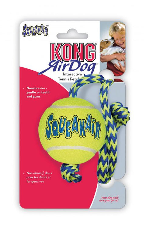 Kong SqueakAir Ball med tau