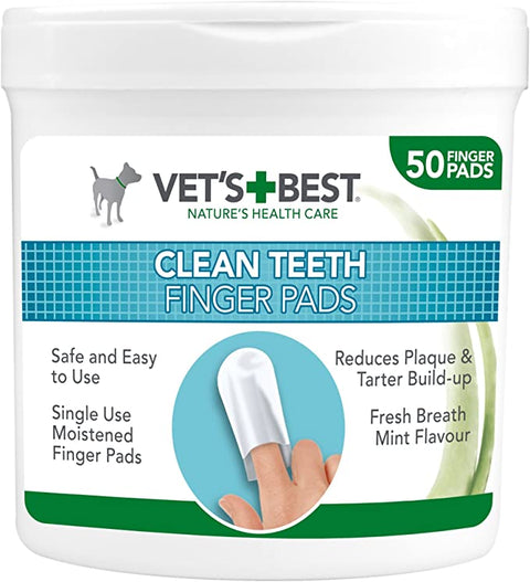 Vets Best Teeth Cleaning Pads 50 stk