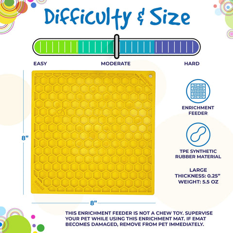 SodaPup Honeycomb Enrichment Lick Mat Large