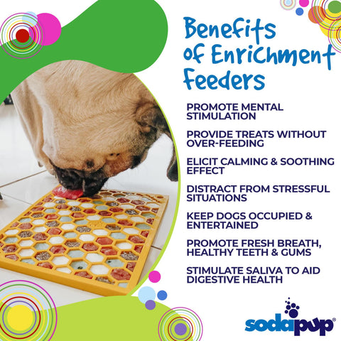 SodaPup Honeycomb Enrichment Lick Mat Large