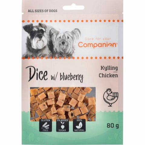 Companion Chicken Dice with Blueberries 80g