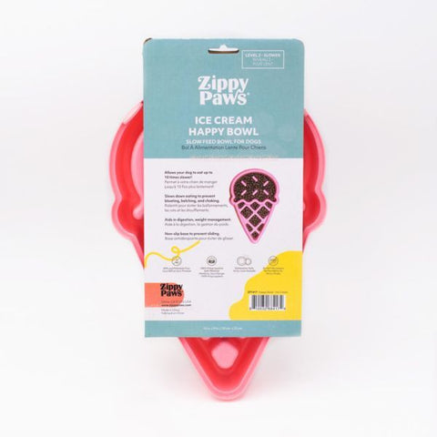 ZippyPaws happy bowl ice cream slow feeder