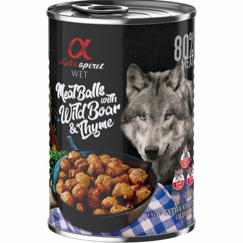 Alpha Spirit Meatballs Wild Boar 400g